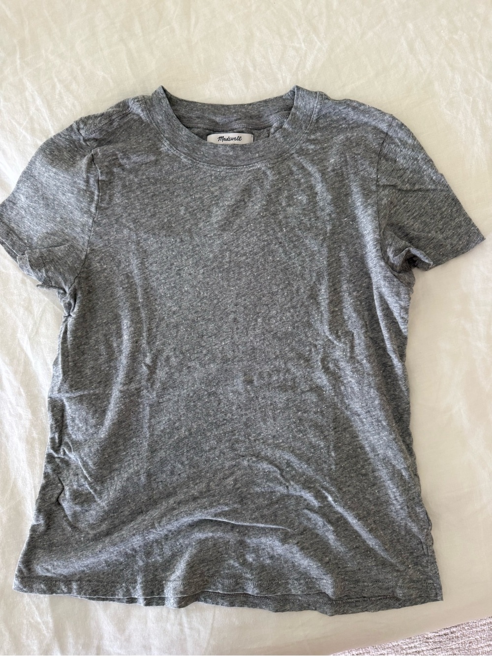 Madewell Heather Gray Short Sleeve Crew Tee